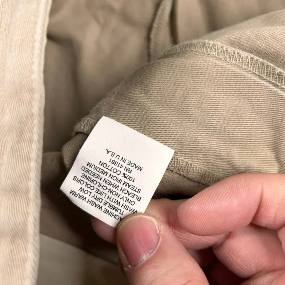 Vintage Polo Ralph Lauren Shorts Mens 38 Pleated Chino Tan Khaki Made in USA